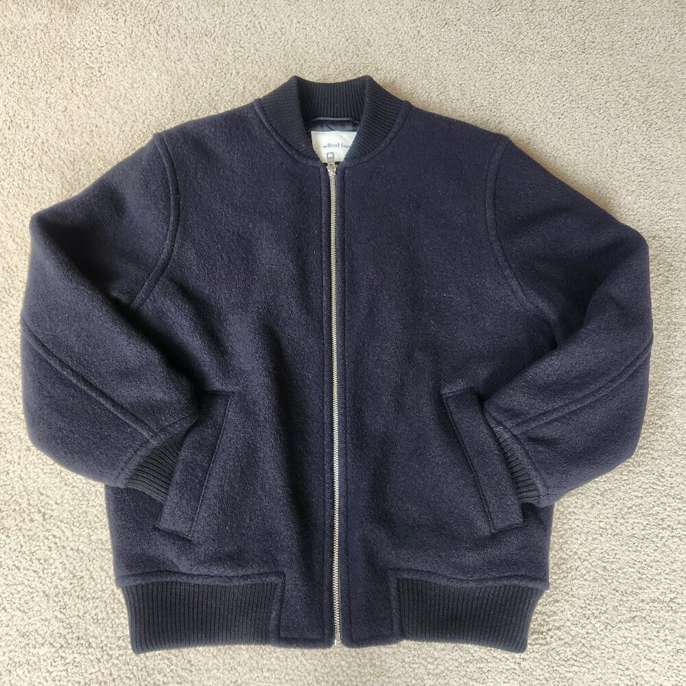 NWOT Wilfred Free 100% Merino Wool Stable Jacket Bomber--RUNS BIG Aritzia
